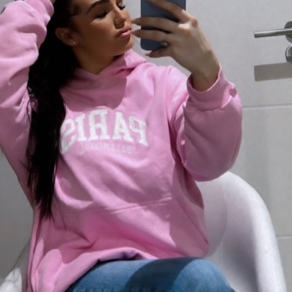 Balenciaga hoodie Paris pink